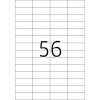 Etiquetas Premium A4, papel blanco 52,5x21,2 mm mate 5600 unid.