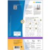 Etiquetas para carpetas A4 blancas 192x61 mm papel opaco mate 400 unid.