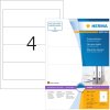 Etiquetas para carpetas A4 blancas 192x59 mm papel opaco mate 400 unid.