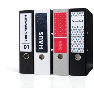 Etiquetas para carpetas A4 amarillas 192x61 mm papel opaco mate 400 unid.