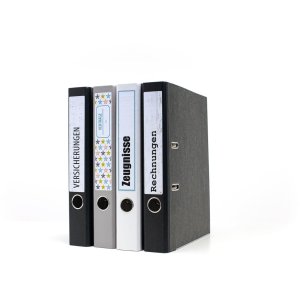 Etiquetas para carpetas A4 amarillas 192x61 mm papel opaco mate 400 unid.