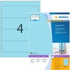 Etiquetas para carpetas A4 azul 192x61 mm papel opaco mate 400 unid.