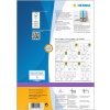 Etiquetas para carpetas A4 azul 192x61 mm papel opaco mate 400 unid.