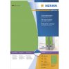 Etiquetas para carpetas A4 verde 192x61 mm papel opaco mate 400 unid.
