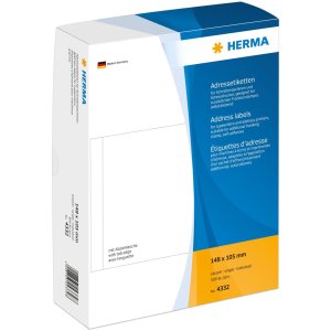Etiquetas de dirección individuales blancas...