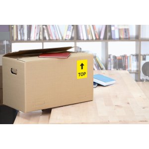 Etiquetas A4 amarillo 105x148 mm papel mate 400 unid.