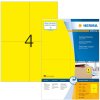 Etiquetas A4 amarillo 105x148 mm papel mate 400 unid.