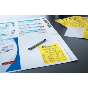 Etiquetas A4 rojo 105x148 mm papel mate 400 unid.