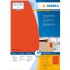 Etiquetas A4 rojo 105x148 mm papel mate 400 unid.