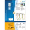 Etiquetas A4 azul 105x148 mm papel mate 400 unid.