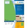Etiquetas A4 verde 105x148 mm papel mate 400 unid.