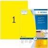 Etiquetas A4 amarillo 210x297 mm papel mate 100 unid.