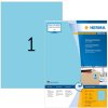 Etiquetas A4 azul 210x297 mm papel mate 100 unid.