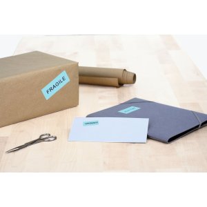 Etiquetas A4 azul 70x37 mm papel mate 2400 unid.