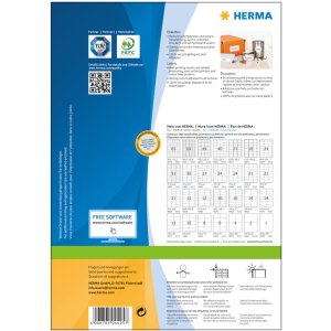 Etiquetas Premium A4, papel blanco 105x57 mm mate 1000 unid.