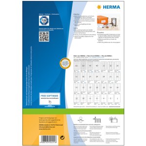 Etiquetas Premium A4, papel blanco 70x42 mm mate 2100 unid.