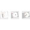 Etiquetas CD A4 blanco Ø 116 mm papel mate opaco 200 unidades