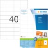 Etiquetas Premium A4, papel blanco 52,5x29,7 mm mate 8000 unid.