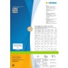Etiquetas Premium A4, papel blanco 64,6x33,8 mm mate 4800 unid.