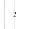 Etiquetas Premium A4, papel blanco 105x297 mm mate 200 unid.