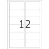 Etiquetas de dirección Premium A4, papel blanco 88,9x46,6 mm mate 1200 unid.