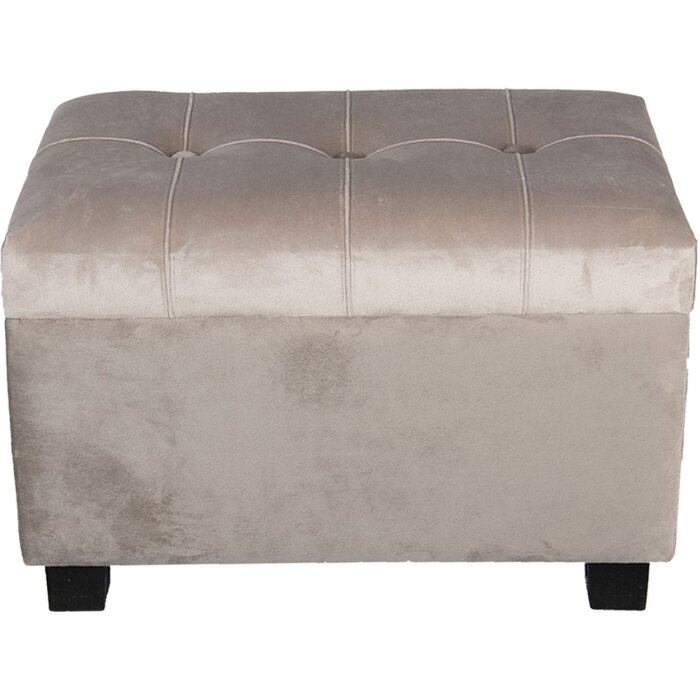 Taburete-Pecho 50x34x33 cm beige - 64061SBE