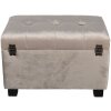 Taburete-Pecho 50x34x33 cm beige - 64061SBE