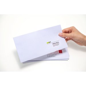 Etiquetas para direcciones Premium A4, papel blanco 99,1x38,1 mm mate 1400 unid.