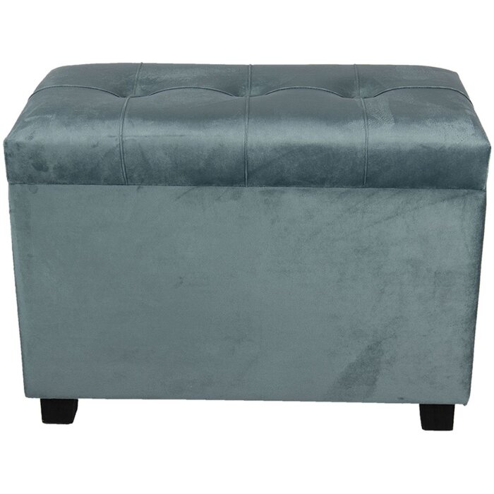 Taburete-Pecho 60x36x43 cm turquesa - 64061LT