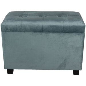 Taburete-Pecho 60x36x43 cm turquesa - 64061LT