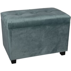 Taburete-Pecho 60x36x43 cm turquesa - 64061LT