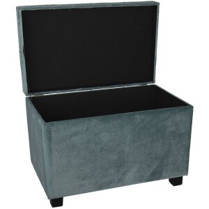 Taburete-Pecho 60x36x43 cm turquesa - 64061LT