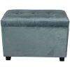 Taburete-Pecho 60x36x43 cm turquesa - 64061LT