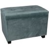Taburete-Pecho 60x36x43 cm turquesa - 64061LT