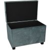 Taburete-Pecho 60x36x43 cm turquesa - 64061LT