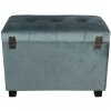 Taburete-Pecho 60x36x43 cm turquesa - 64061LT