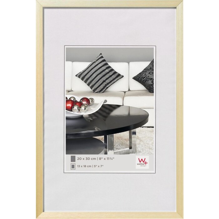 Silla marco aluminio 30x30 cm oro