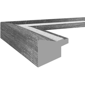 Marco Walther Chalet blanco 24x30 cm con passepartout 15x20 cm