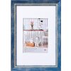 Marco Walther Chalet azul 40x50 cm con passepartout 30x40 cm