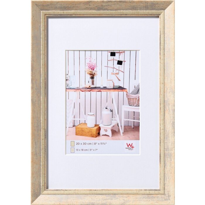 Marco Walther Chalet nature 40x60 cm con passepartout 30x45 cm