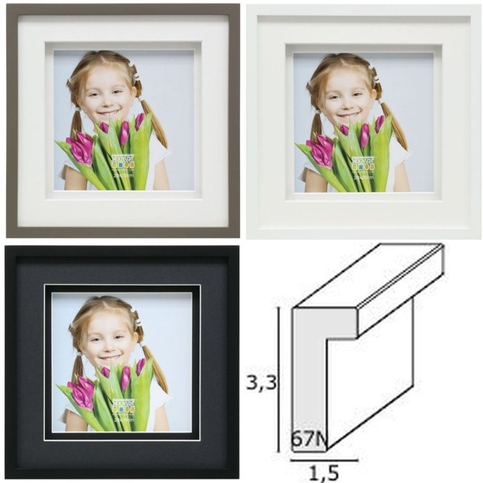 Deknudt S67NK Marco de madera 3D Doble Passepartout