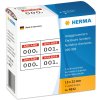Números de planta HERMA autoadhesivos 2 pliegues 15x22 mm impresión rojo