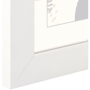 Marco de madera Skara, Blanco, 15 x 20 cm
