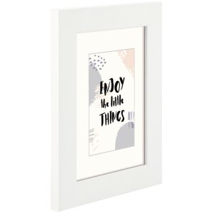 Marco de madera Skara, Blanco, 20 x 30 cm