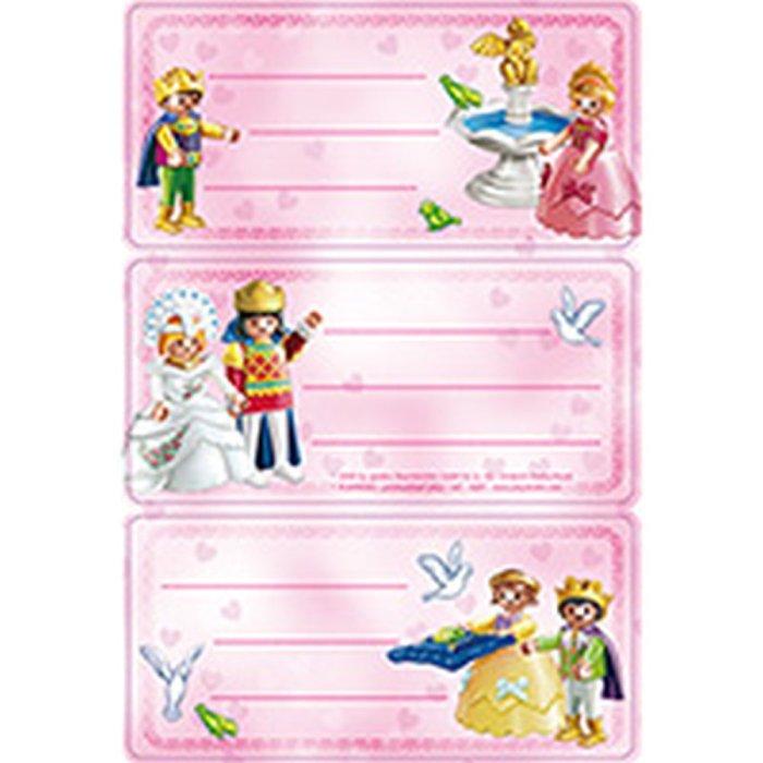 Etiquetas Playmobil Princess School