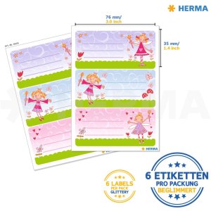 HERMA escuela etiquetas escuela princesa, brilló