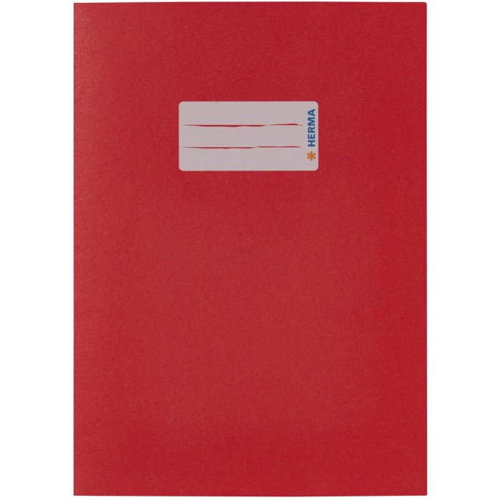Protector de folletos de papel HERMA A5 rojo oscuro