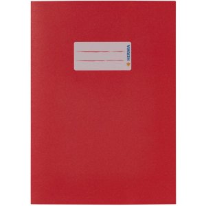 Protector de folletos de papel HERMA A5 rojo oscuro
