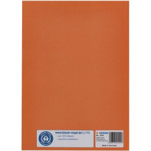 Protector de folletos de papel DIN A5 naranja