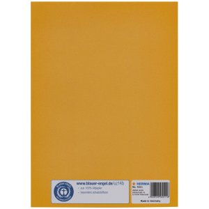 Protector de archivador de papel HERMA DIN A5 amarillo